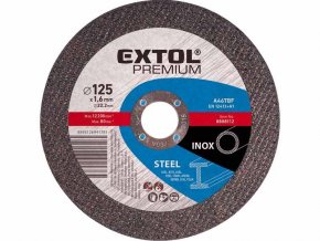 Kotouč řezný FE/INOX 150x1,6x22mm  EXTOL PREMIUM