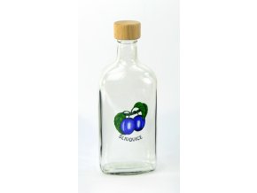 Láhev sklo  700ml GIN s víčkem ŠVESTKA