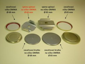 Spona zavařovací nerez na víčko ¤83mm  5ks