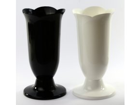 Váza hřbitovní flakon ¤16cm  PLAFOR černá