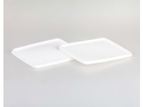 Víko jídlonosiče barevného 1,2L 16x16cm bílá  CZ