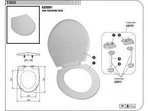 WC deska T-3551 bahama