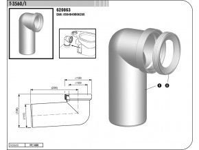 WC koleno T-3560/I  SAM