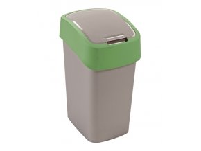 Koš odpadkový výklopný 10L  FLIPBIN stříbrná/zelená