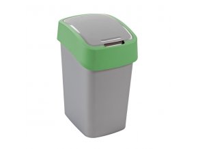Koš odpadkový výklopný 25L  FLIPBIN stříbrný/zelený