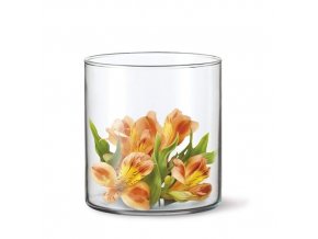 Váza sklo 12cm  DRUM