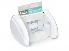 Držák WC papíru plast schránka  QLUX, mix barev