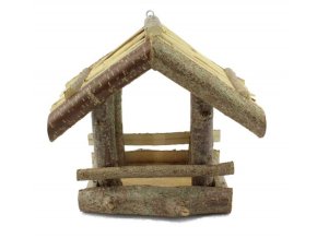 Ptačí budka krmítko 31x12,5x28,5cm  NATURAL