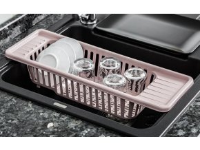 Odkapávač na dřez 47,5x16,5x9,5cm  SINK, mix barev