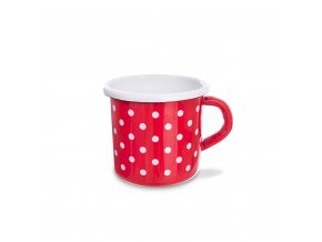 Hrnek smalt  400ml ¤8cm TEČKA