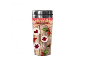 Hrnek termo nerez/plast 450ml pohár VÁNOCE