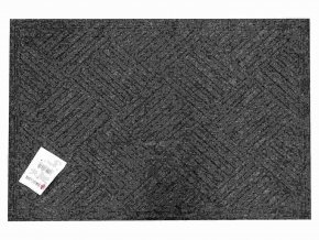 Rohožka 40x60cm guma/koberec  EASY černá/hnědá