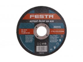Kotouč řezný FE 115x2x22mm  FESTA  (odběr bal.5ks)