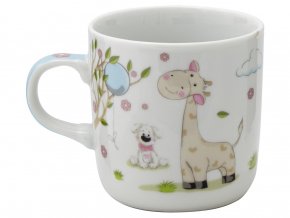 Hrnek dětský porcelán 230ml  ŽIRAFA