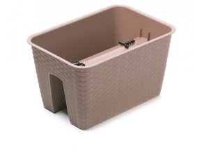 Květináč na zábradlí RATOLLA 40cm mocca