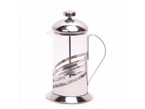 Konvice french press 600ml sklo/nerez s filtrem  STRIPES