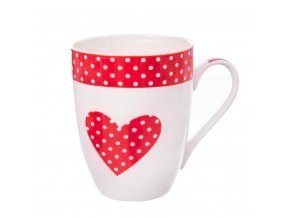 Hrnek porcelán 380ml  TEČKA