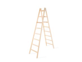 Žebřík štafle A 8 příček dřevěný malířský 150kg (NADROZMĚR)