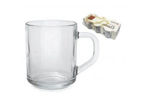 Hrnek sklo 250ml  CLASSIC 6ks