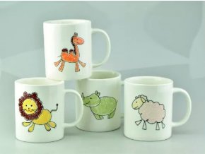 Hrnek dětský porcelán 280ml  ANIMAL, mix dekorů