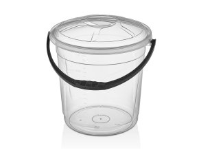 Vědro 20L PH s víkem, atest potraviny, čirá