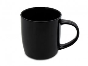 Hrnek porcelán 350ml  BLACK lesk