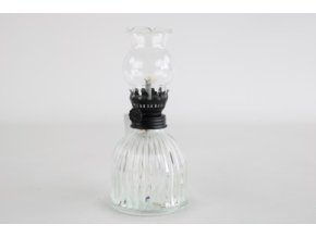 Lampa petrolejová s cylindrem v.17cm  CLEAR