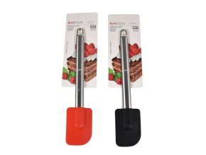 Stěrka těsta silikon/nerez 25cm  KMT, mix barev