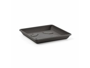 Miska pod květináč QUADRATO 12x12cm antracit