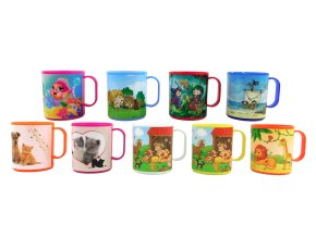 Hrnek dětský plast 250ml  DEKOR CZ, mix dekor