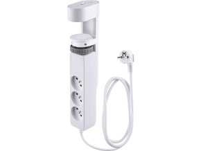 Kabel prodlužovací s upnutím 1,4m 3x zásuvka,2xUSB-A,1xUSB-C