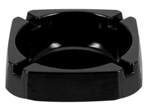 Popelník plast 9,3x9,3cm černý