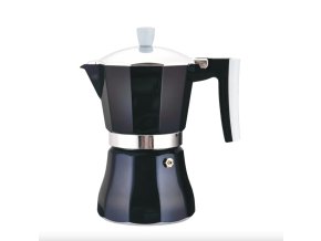 Kávovar moka 6 šálků  AZZURRO černá, indukce