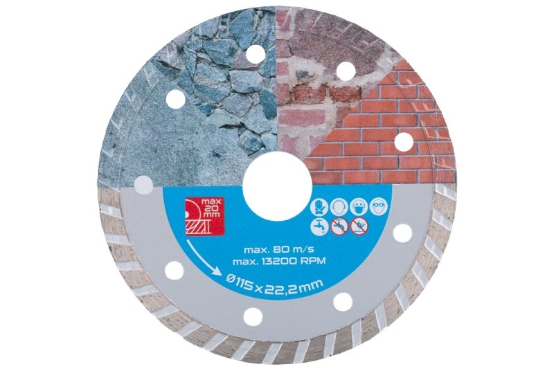Kotouč diamant řezný ¤115x22,2x2,5mm TURBO  DIAMANT KUTIL Sklad7 8021135.00