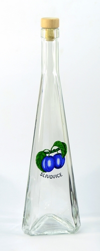 Láhev sklo  500ml JEHLAN se zátkou ŠVESTKA KUTIL Sklad7 4480100.00