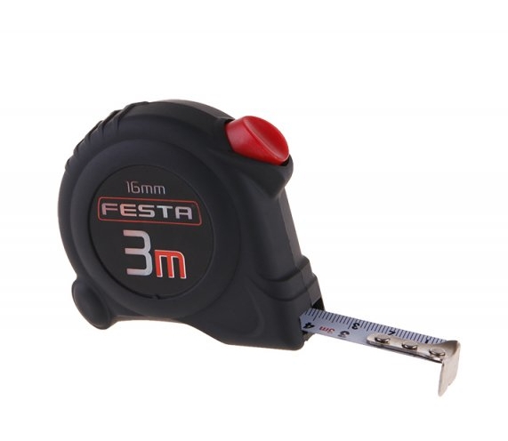 Metr 3m 16mm guma  AUTOLOCK blistr KUTIL Sklad7 8011333.00