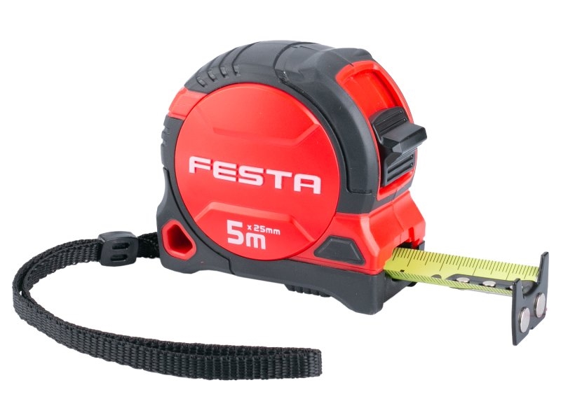 Metr 5m 19mm guma, magnet FESTA blistr KUTIL Sklad7 8011325.00