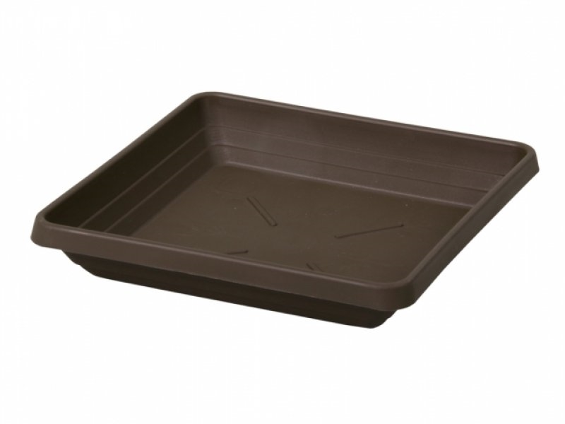 Miska pod květináč 40x40cm QUATTRO hnědá  CZ KUTIL Sklad7 1280304.10