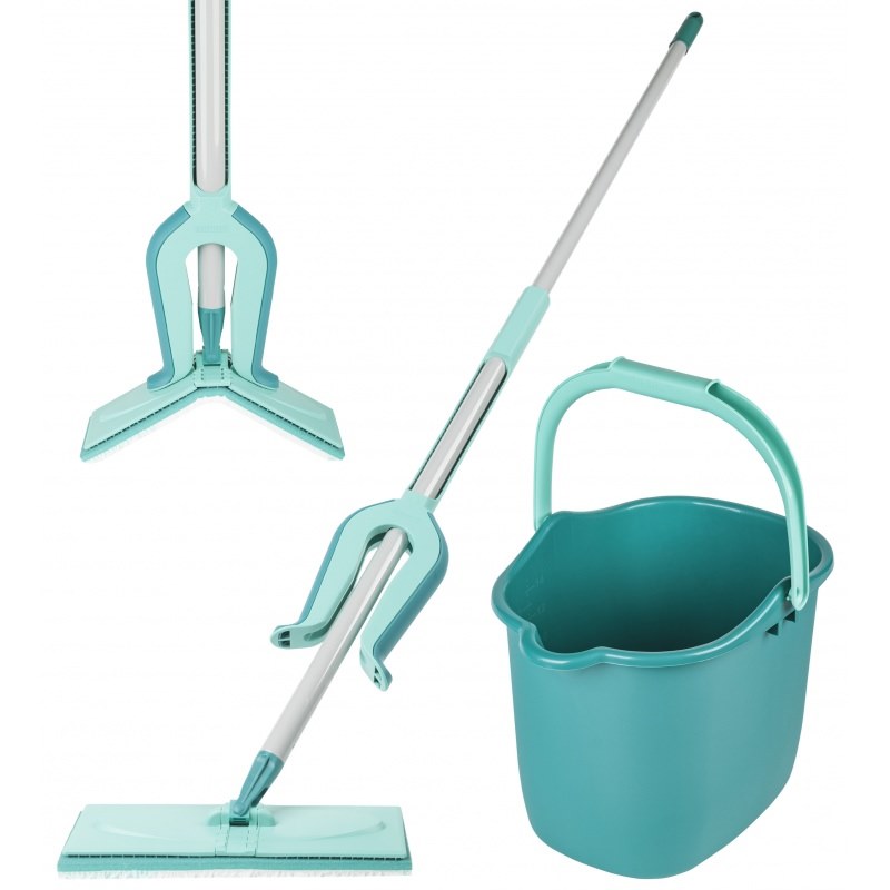 Mop plochý LEIFHEIT PICOBELLO S micro duo + vědro 12L KUTIL Sklad7 9695650.20
