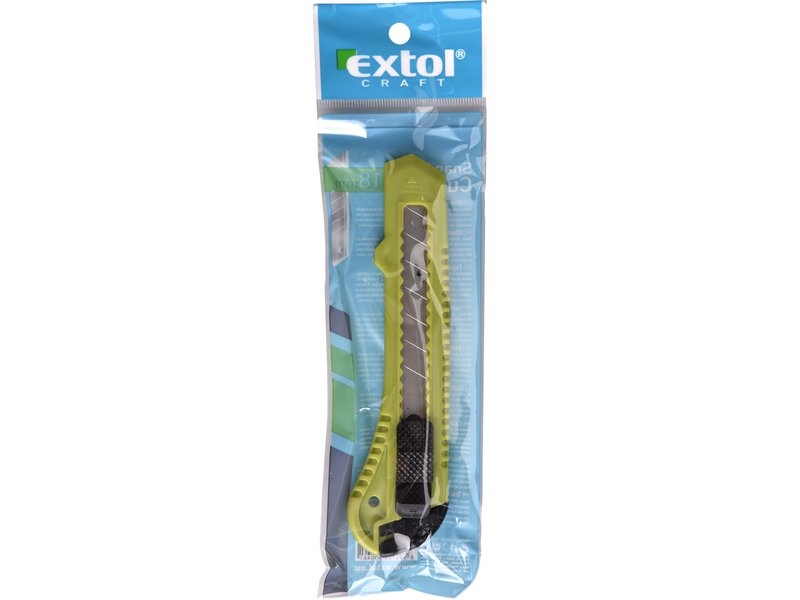 Nůž odlamovací 18mm A EXTOL 290 zelený KUTIL Sklad7 8191290.00