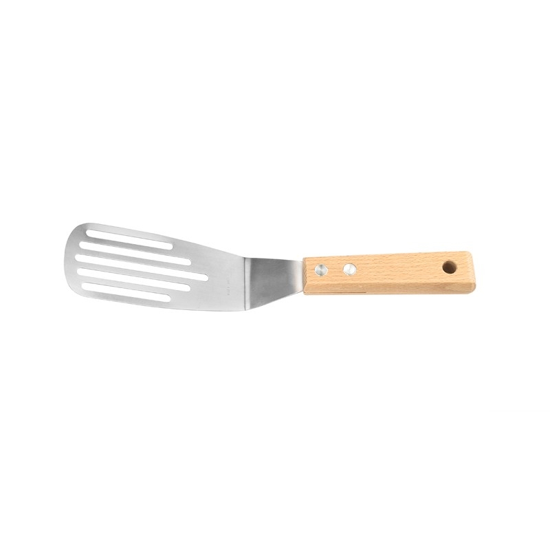 Obracečka děrovaná nerez/dřevo 28x5,5cm  CZ KUTIL Sklad7 5800010.00