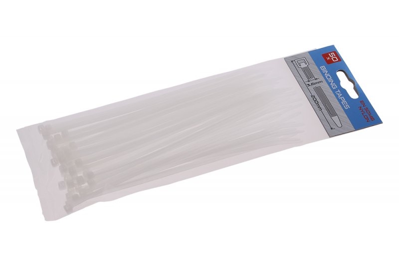 Páska vázací 200x3,6mm 50ks bílá  FESTA KUTIL Sklad7 8023854.00