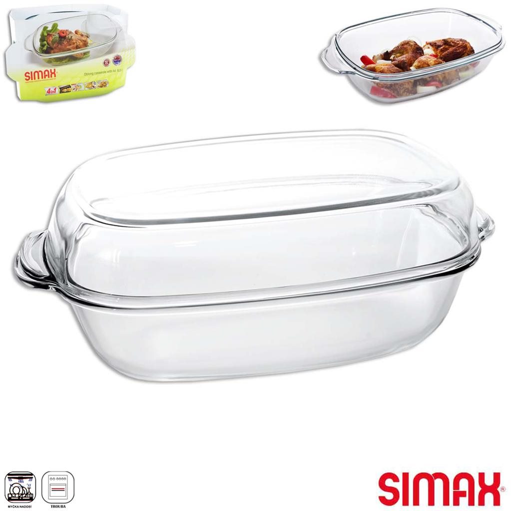 Pekáč SIMAX 7306 obdelník 8L + víko 2,5L KUTIL Sklad7 4712524.00