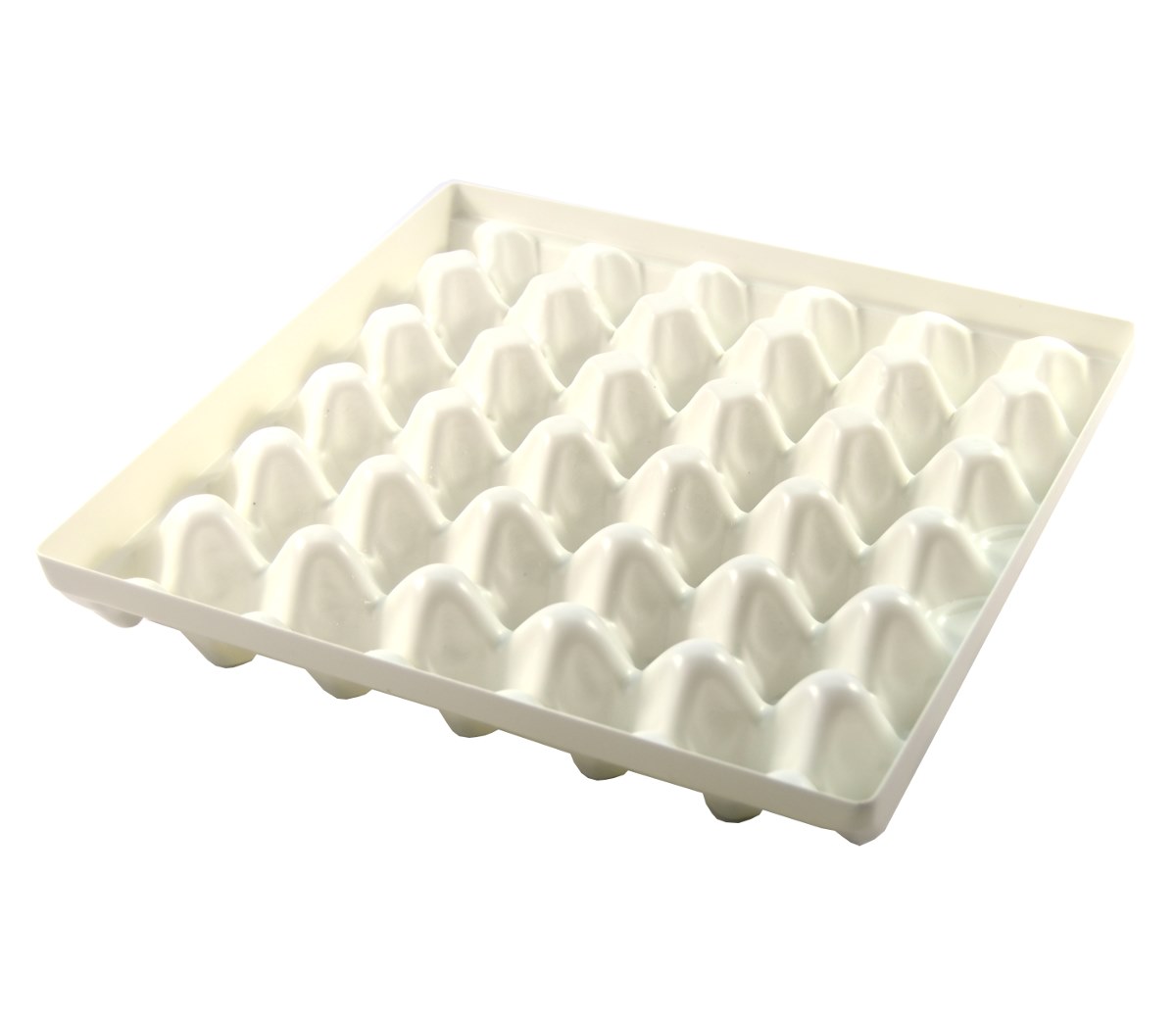 Plato na vejce plast 30ks bílé CZ