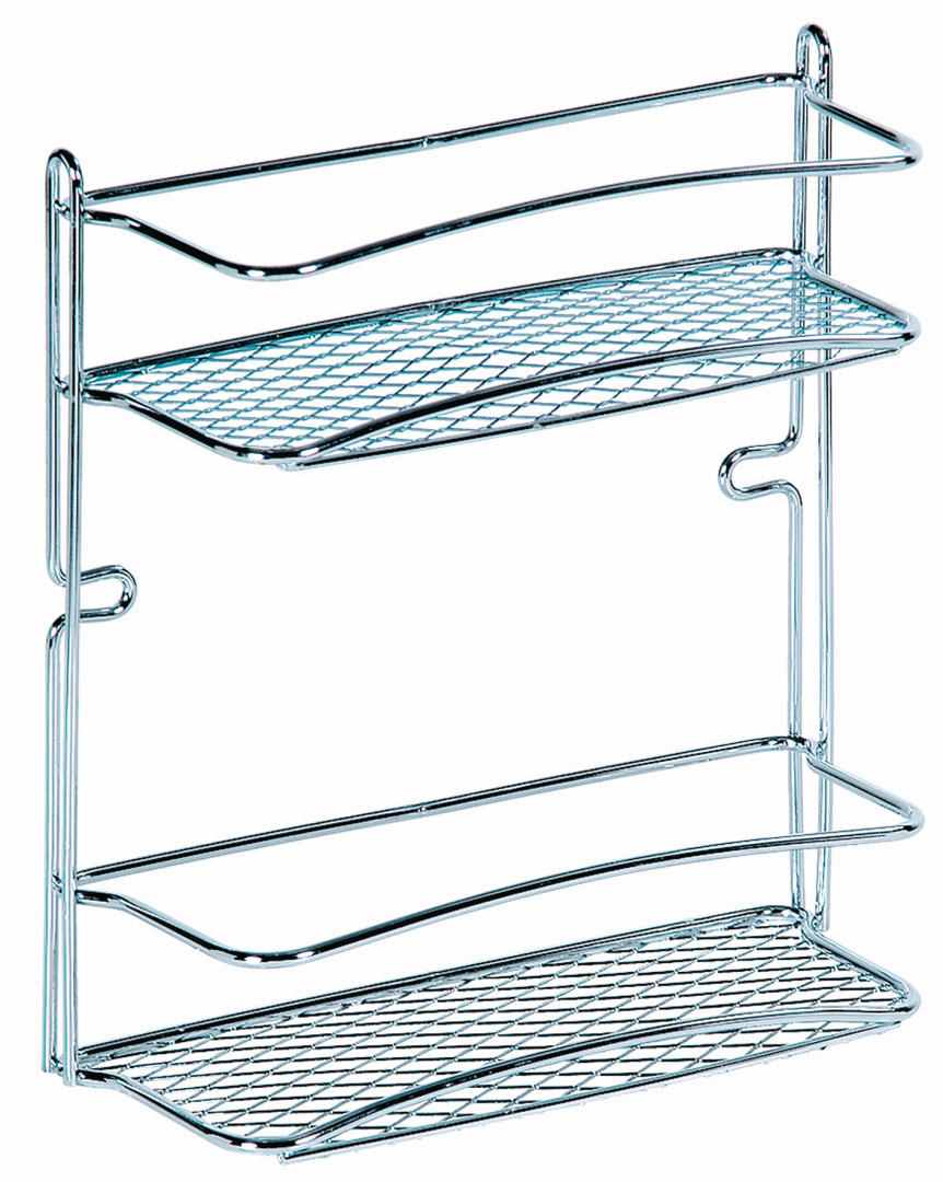 Polička koupelnová 2 patra chrom 25x10x27cm KUTIL Sklad7 9329720.00