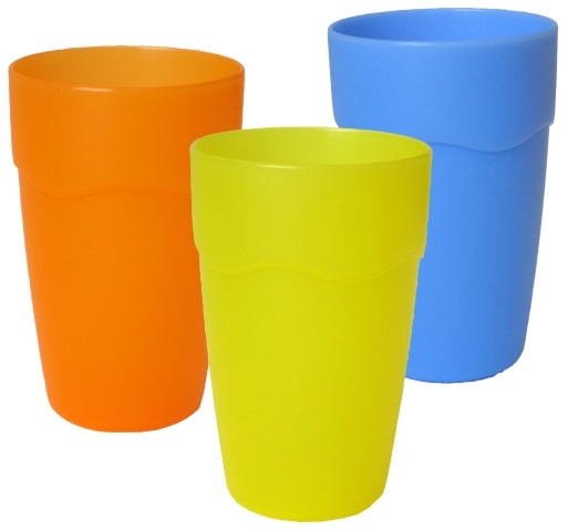 Kelímek PH 300ml transparentní  VLNKA CZ, mix barev KUTIL Sklad7 371250.00