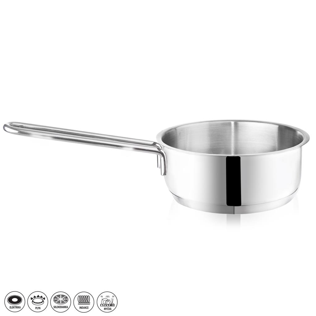 Rendlík nerez ¤16x7cm 1,25L s ručkou, indukce  ANETT KUTIL Sklad7 2611774.00