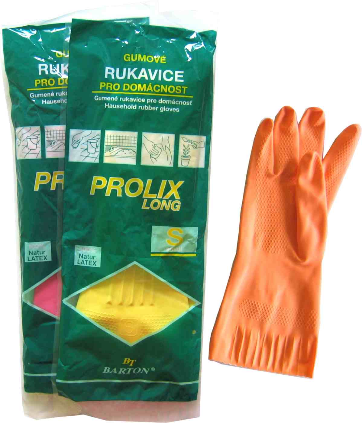 Rukavice úklidové latex L  PROLIX LONG KUTIL Sklad7 9704200.00