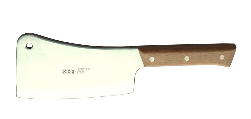 Sekáček řeznický 19cm nerez/dřevo  3266 KDS