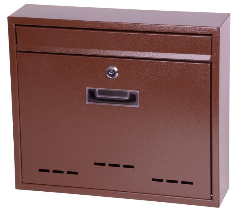 Schránka poštovní kov/lak 31x36x9cm hnědá  STREND KUTIL Sklad7 8717533.00
